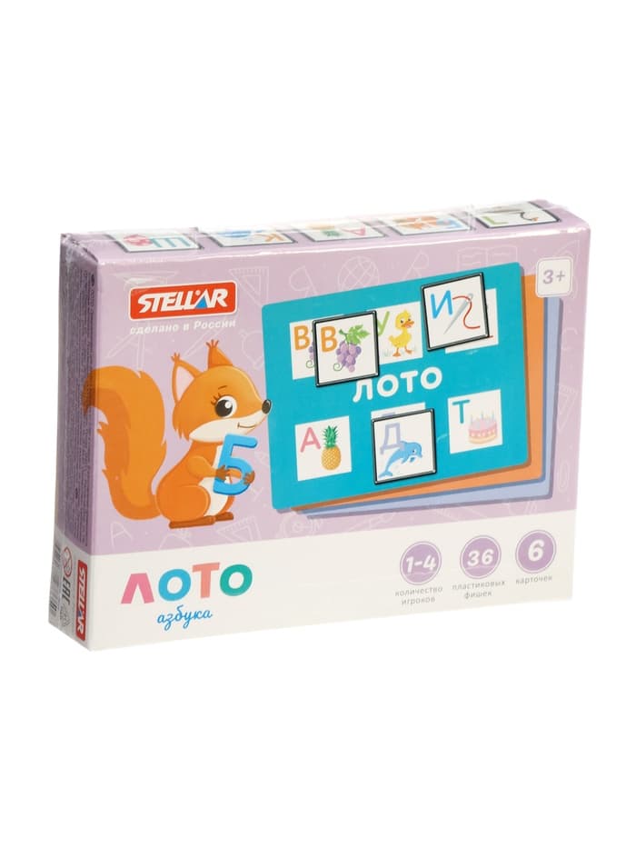 Лото STELLAR «Азбука», МИКС