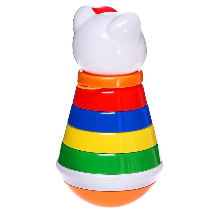 Пирамидка детская STELLAR «Неваляшка», МИКС