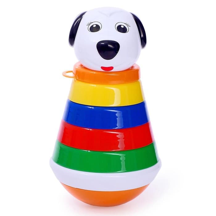 Пирамидка детская STELLAR «Неваляшка», МИКС