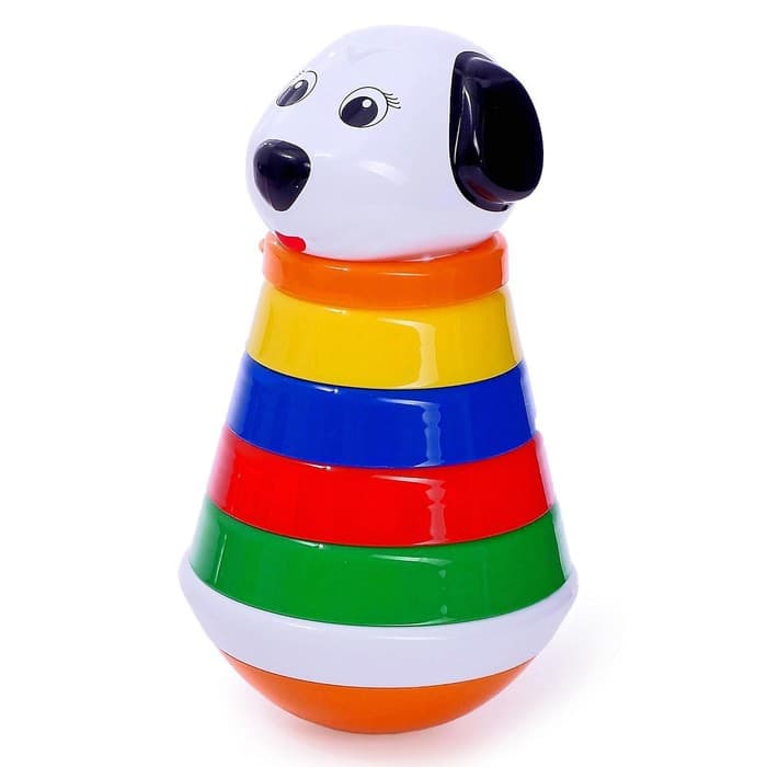 Пирамидка детская STELLAR «Неваляшка», МИКС