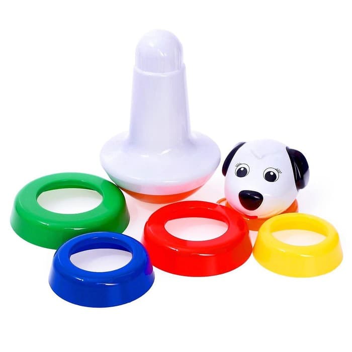 Пирамидка детская STELLAR «Неваляшка», МИКС