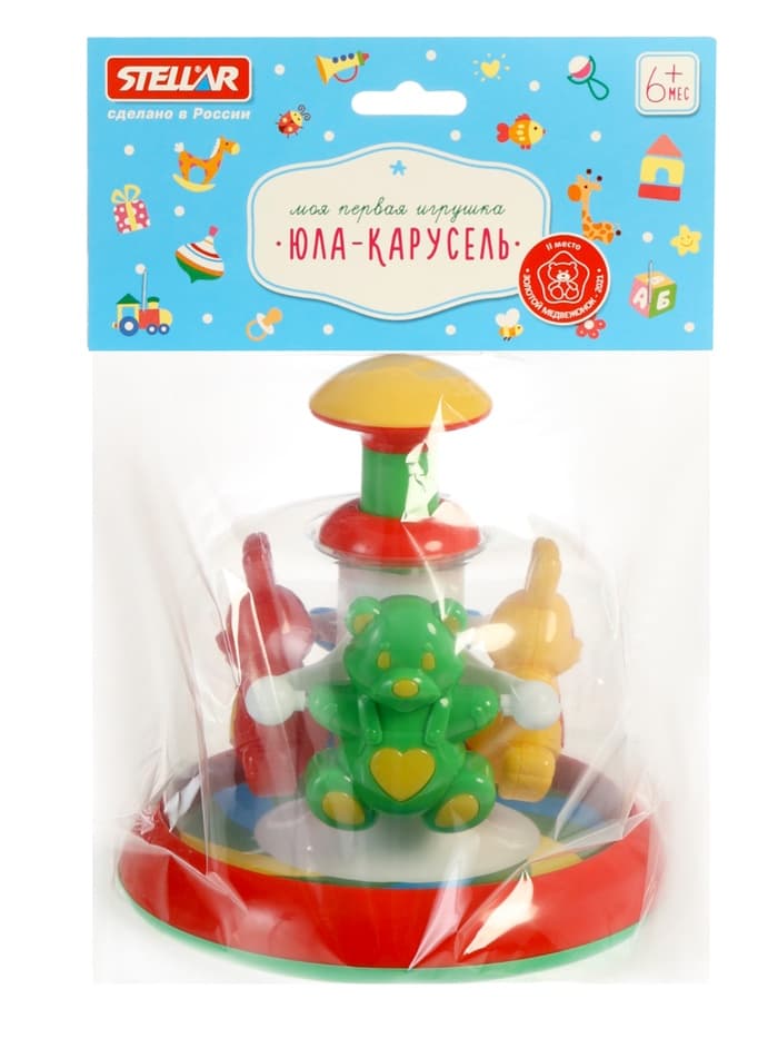 Юла-карусель STELLAR «Лесная сказка», МИКС