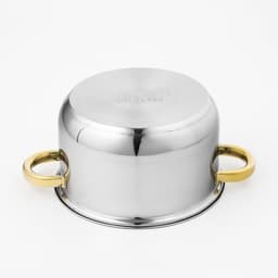 Кастрюля Доляна «Роскошь», 3 л, d=20 см, с крышкой, нержавеющая сталь, капсульное дно