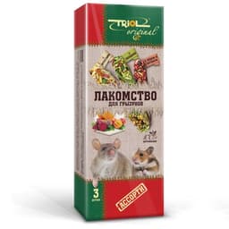 Лакомство Triol для грызунов, ассорти, 75 г