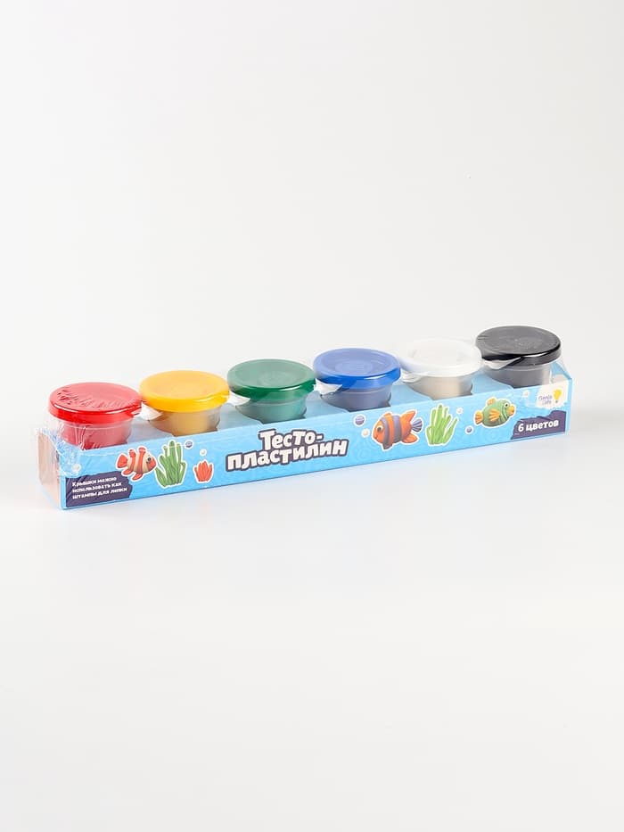 Тесто для лепки, 6 цветов по 50 г