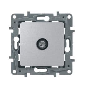 Механизм розетки TV СП Legrand Etika Plus, 2 дБ с топологией «звезда», алюминий
