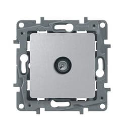 Механизм розетки TV СП Legrand Etika Plus, 2 дБ с топологией «звезда», алюминий