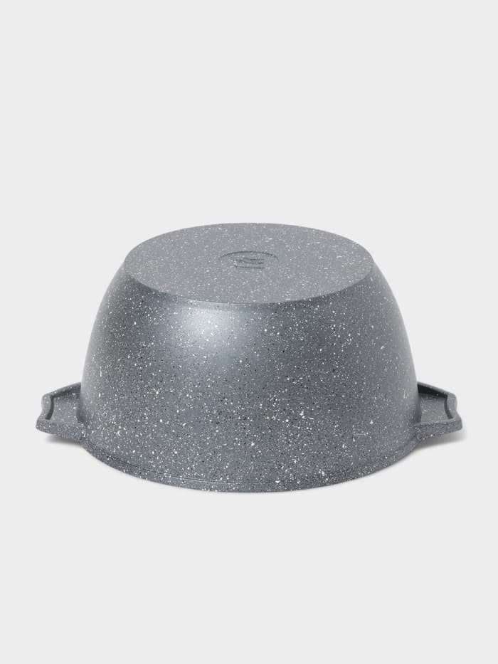 Кастрюля Мечта «Гранит», 3 л, d=22 см, со стеклянной крышкой, антипригарное покрытие, литой алюминий, серая