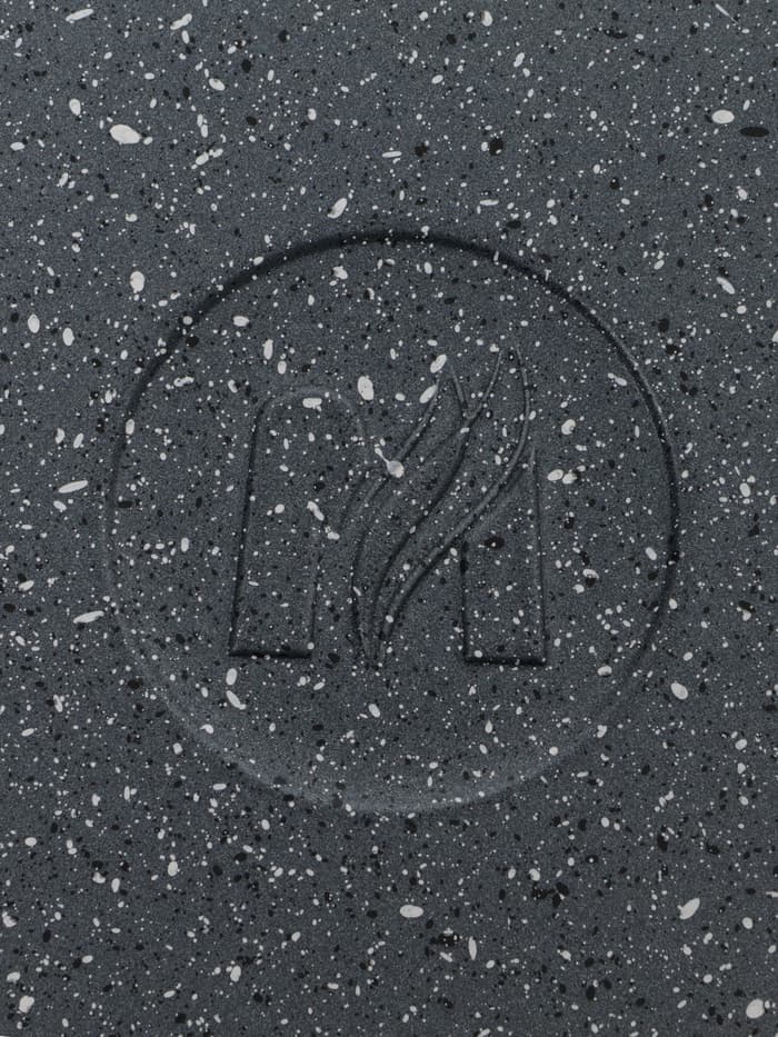 Кастрюля Мечта «Гранит», 3 л, d=22 см, со стеклянной крышкой, антипригарное покрытие, литой алюминий, серая