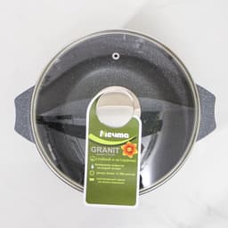 Кастрюля Мечта «Гранит», 3 л, d=22 см, со стеклянной крышкой, антипригарное покрытие, литой алюминий, серая