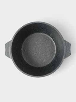 Кастрюля Мечта «Гранит», 3 л, d=22 см, со стеклянной крышкой, антипригарное покрытие, литой алюминий, серая