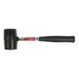 Киянка ЛОМ, металлическая обрезиненная рукоятка, черная резина, 300 г