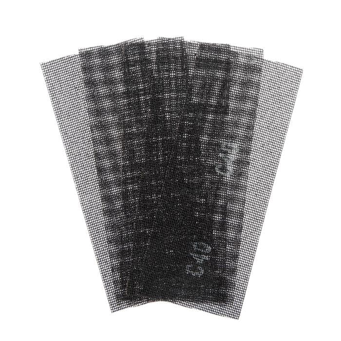 Сетка абразивная ТУНДРА ПРОФИ, водостойкая, карбид кремния, 115×280 мм, Р40, 5 шт.