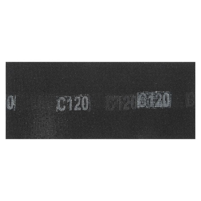 Сетка абразивная ТУНДРА, водостойкая, карбид кремния, 115×280 мм, Р120, 5 шт.