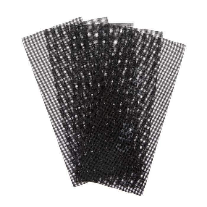 Сетка абразивная ТУНДРА, водостойкая, карбид кремния, 115×280 мм, Р150, 5 шт.