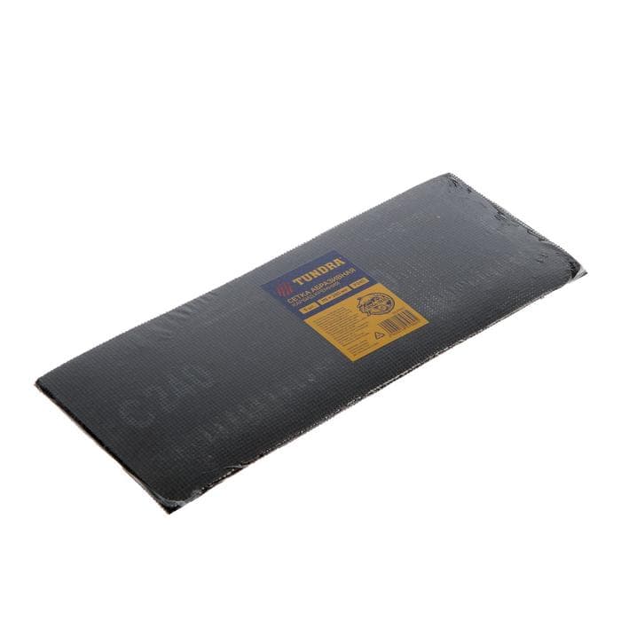 Сетка абразивная ТУНДРА, водостойкая, карбид кремния, 115×280 мм, Р240, 5 шт.