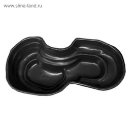 Пруд садовый пластиковый, 640 л, чёрный