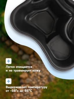 Пруд садовый пластиковый, 150 л, чёрный