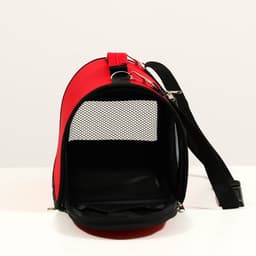 Сумка - переноска для животных, 31×20.5×23 см, 2 входа, красная