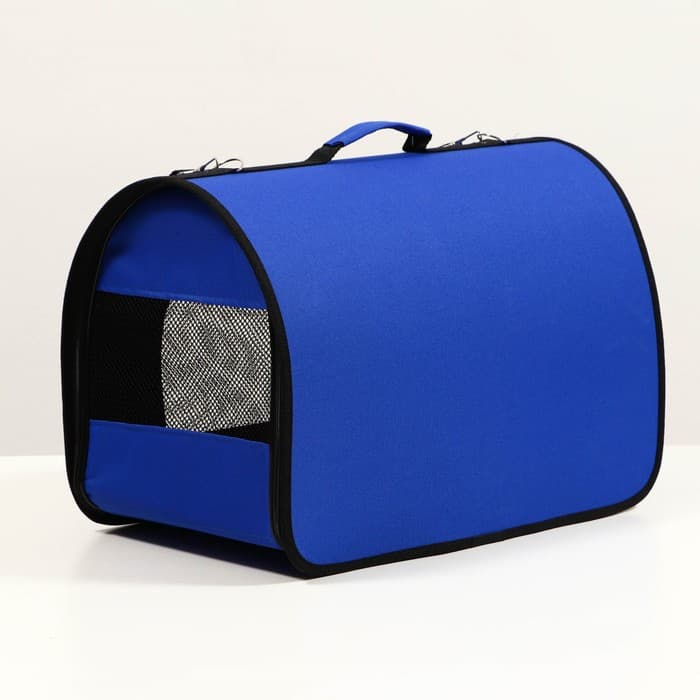 Сумка - переноска для животных, 49×30×35 см, 2 входа, синяя
