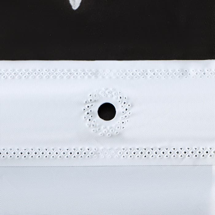 Штора для ванной Доляна «Белые цветы», 180×180 см, EVA