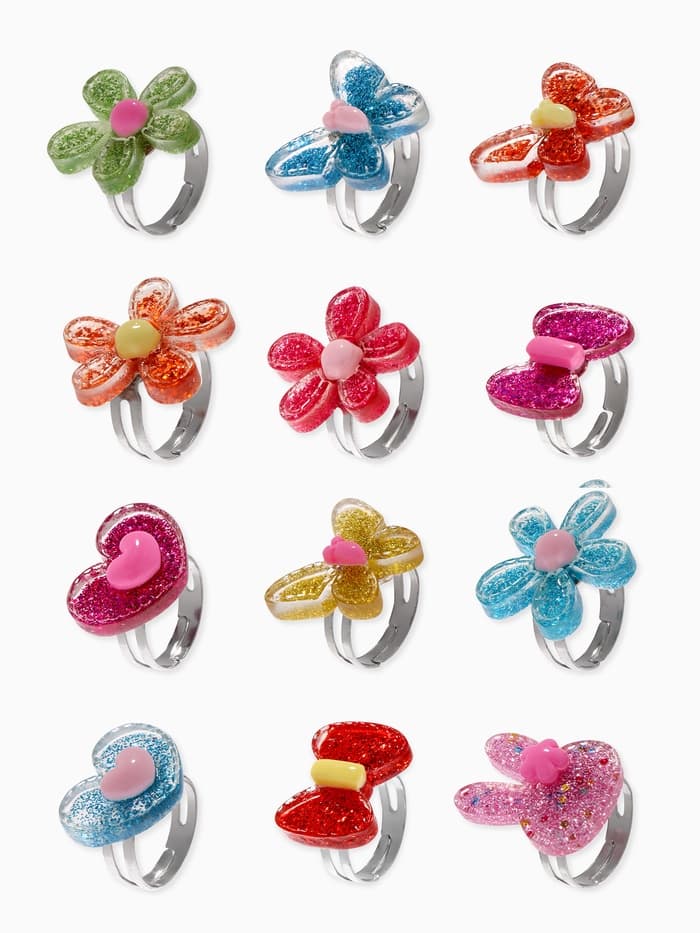 Кольцо «Выбражулька. Блеск», форма МИКС, фасовка 100 шт. безразмерное