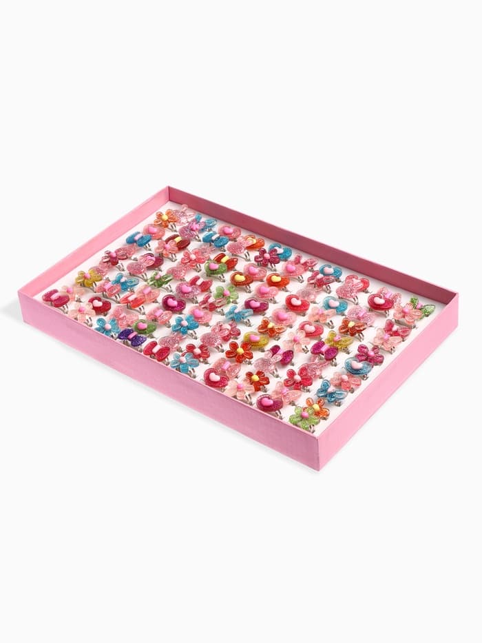 Кольцо «Выбражулька. Блеск», форма МИКС, фасовка 100 шт. безразмерное