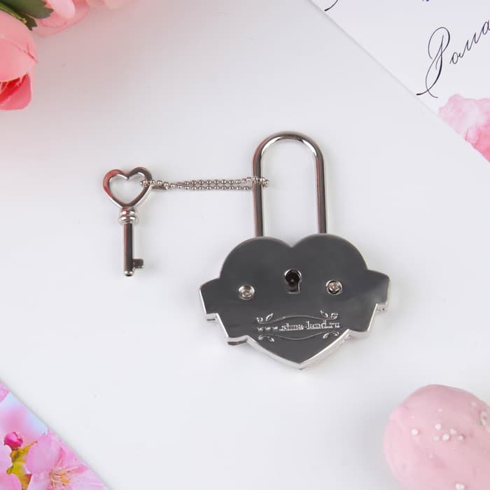 Замок свадебный с ключом «Совет да любовь»