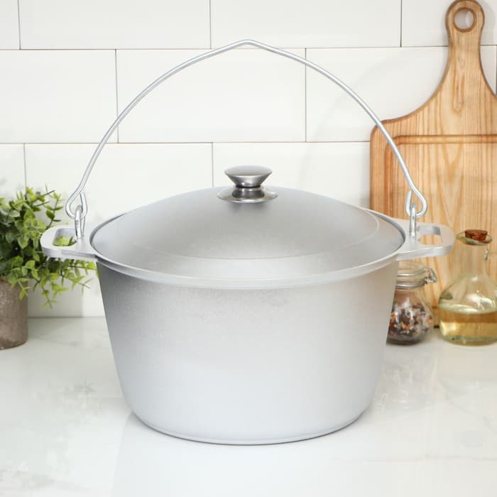 Котелок походный KUKMARA, 8 л, с крышкой, литой алюминий