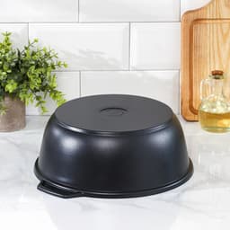 Жаровня KUKMARA «Традиция», 4 л, d=26 см, стеклянная крышка, антипригарное покрытие, чёрная