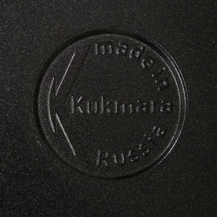 Сковорода KUKMARA «Традиция», d=28 см, съёмная ручка, антипригарное покрытие, литой алюминий, чёрная
