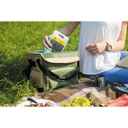 Термосумка «Арктика» на молнии, объём 10 л, с люком, зелёная