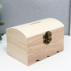 Шкатулка для росписи дерево «Сундучок», для творчества, декора, 8×8×12 см