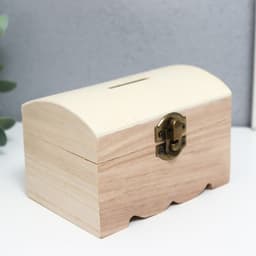 Шкатулка для росписи дерево «Сундучок», для творчества, декора, 8×8×12 см
