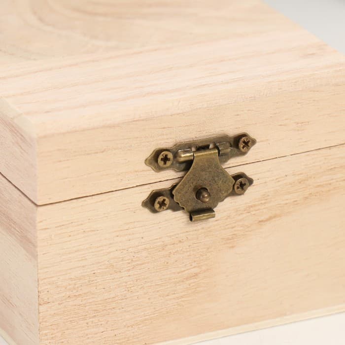 Шкатулка для росписи дерево «Квадрат», 6.5×8.5×8.5 см