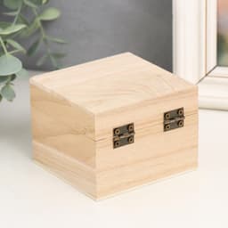 Шкатулка для росписи дерево «Квадрат», 6.5×8.5×8.5 см