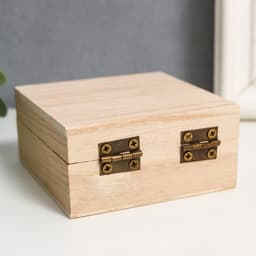 Шкатулка для росписи дерево «Квадрат», для творчества, декора, 4×8×8 см