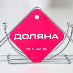 Салфетница Доляна «Полумесяц», 13.5×6×7.5 см, хромированная