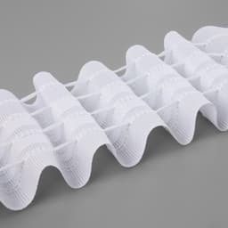 Шторная лента, матовая, 6 см, 50±1 м, белая