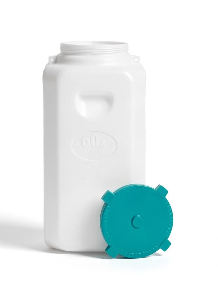 Бочка для воды пластиковая, с крышкой, 60 л