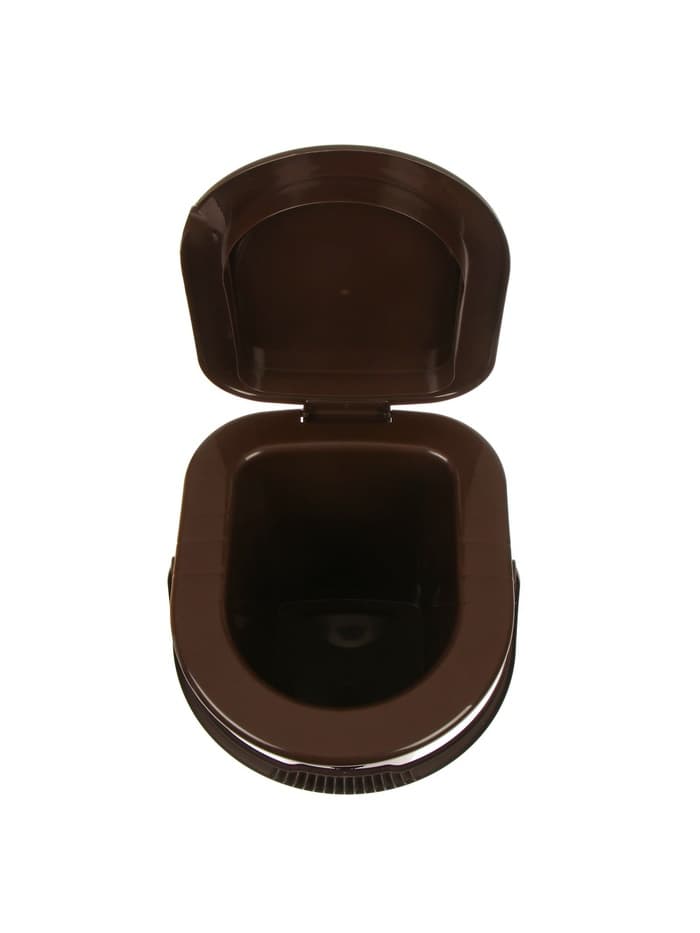 Ведро - туалет, h=40 см, 13 л, со съёмной ручкой, коричневое