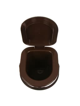 Ведро - туалет, h=40 см, 13 л, со съёмной ручкой, коричневое