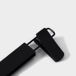 Вешалка для брюк и юбок Доляна, 29×13 см, с зажимами, чёрная