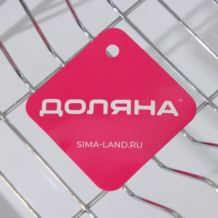 Сушилка для посуды с поддоном Доляна, 38.5×21.5×12.5 см, МИКС