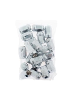 Гайка колесная под ключ 19 мм, 12×1.5 мм, конус, закрытая, хром, фасовка 20 шт.