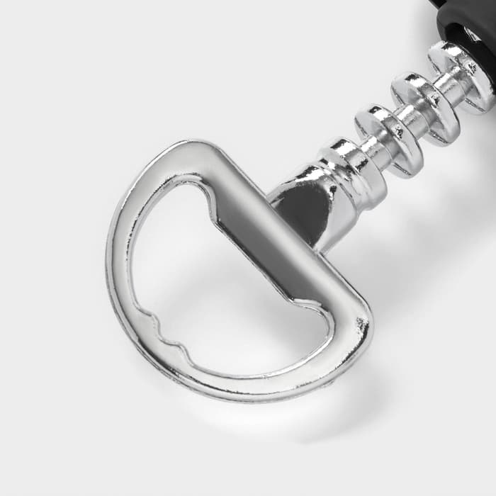 Штопор для вина Доляна «Элегант», h=17.5 см, чёрный