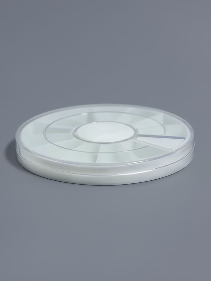 Органайзер для хранения мелочей «Карусель», 12 ячеек, d=6×0.8 см, прозрачный