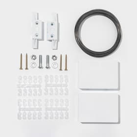 Карниз струнный, двухрядный, 10 м (ряд 5 м), пластиковый крючок