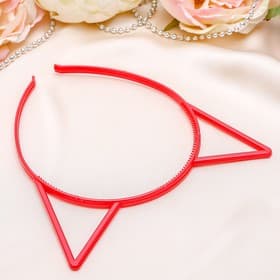 Ободок для волос «Ушки», 0.6 см, МИКС