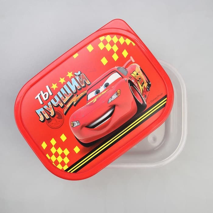 Ланч-бокс прямоугольный «Ты лучший», Машинки , 500 мл